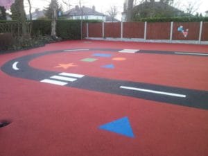 Hall Green Primary School Wet Pour