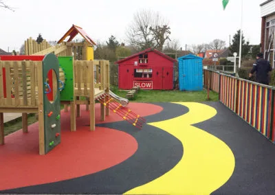 Abacus wet-pour in school playground