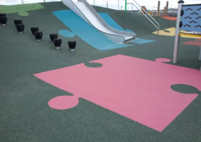 Wet pour playground surfacing