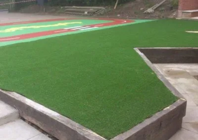 Artificial grass Chiddingstone Primary School Kent