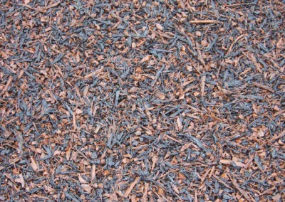 Bonded rubber mulch close up