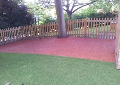 Scotholme Primary School Nottingham Bonded rubber mulch