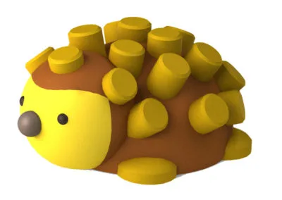 Hedgehog 3D Animal