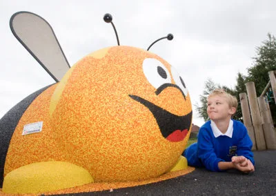 Playground Bee with School Child