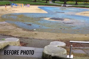 Before Photo Belvedere Splash Park