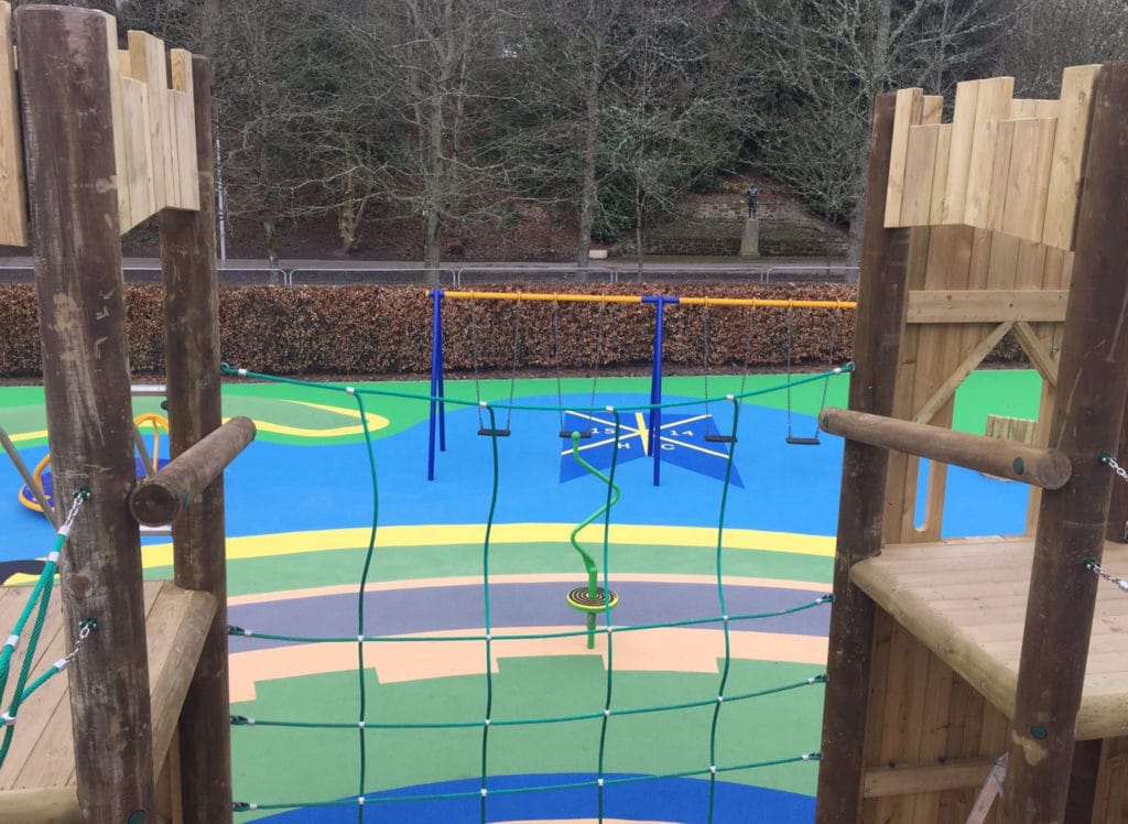 Detailed Logo Wetpour installation - Abacus Playgrounds